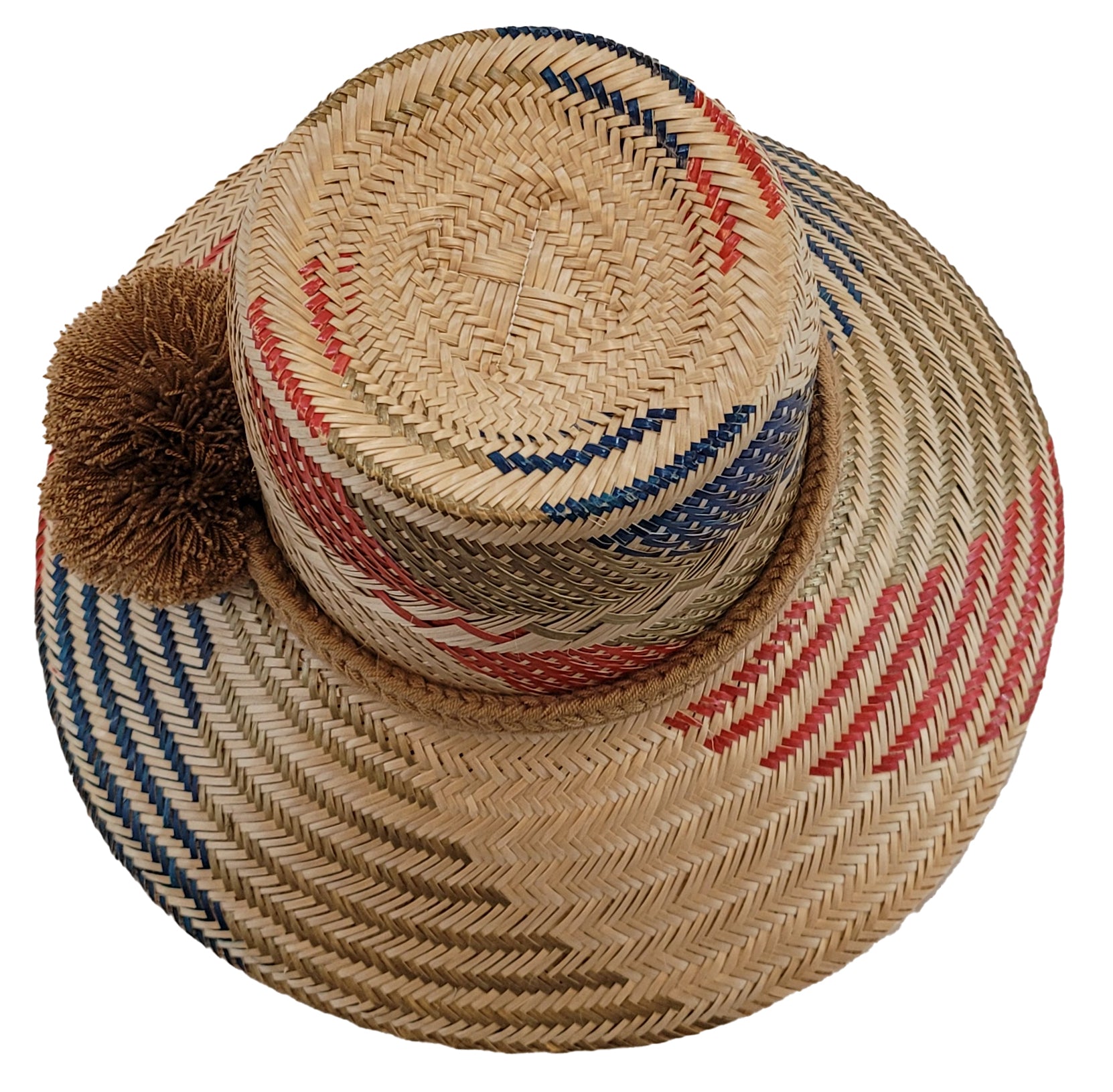 brielle handmade wayuu hat top view