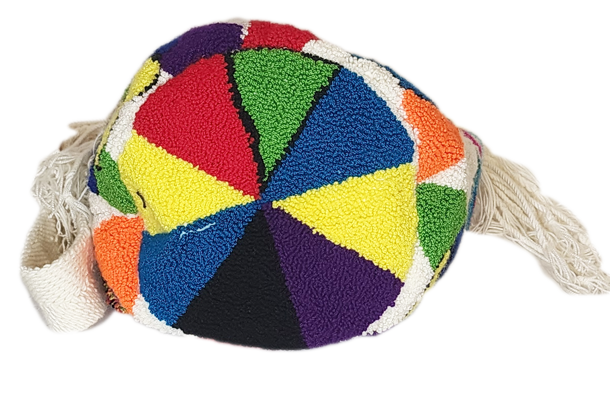 Catalina medium Handmade Punch-needle Wayuu Mochila Bag