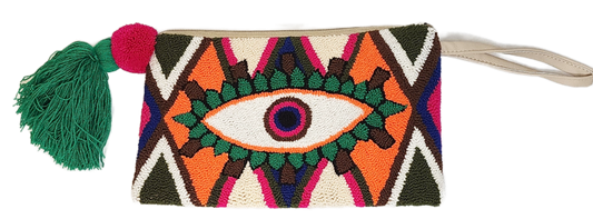 Josie Handmade Wayuu Punch-needle Clutch - Wuitusu