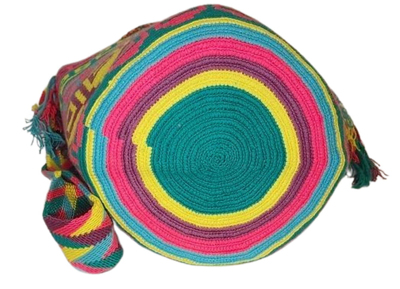 Rose Large Handmade Crochet Wayuu Mochila Bag - a perfect gift for her