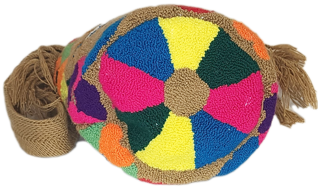 Georgia medium Handmade Punch-needle Wayuu Mochila Bag - a perfect gift for her