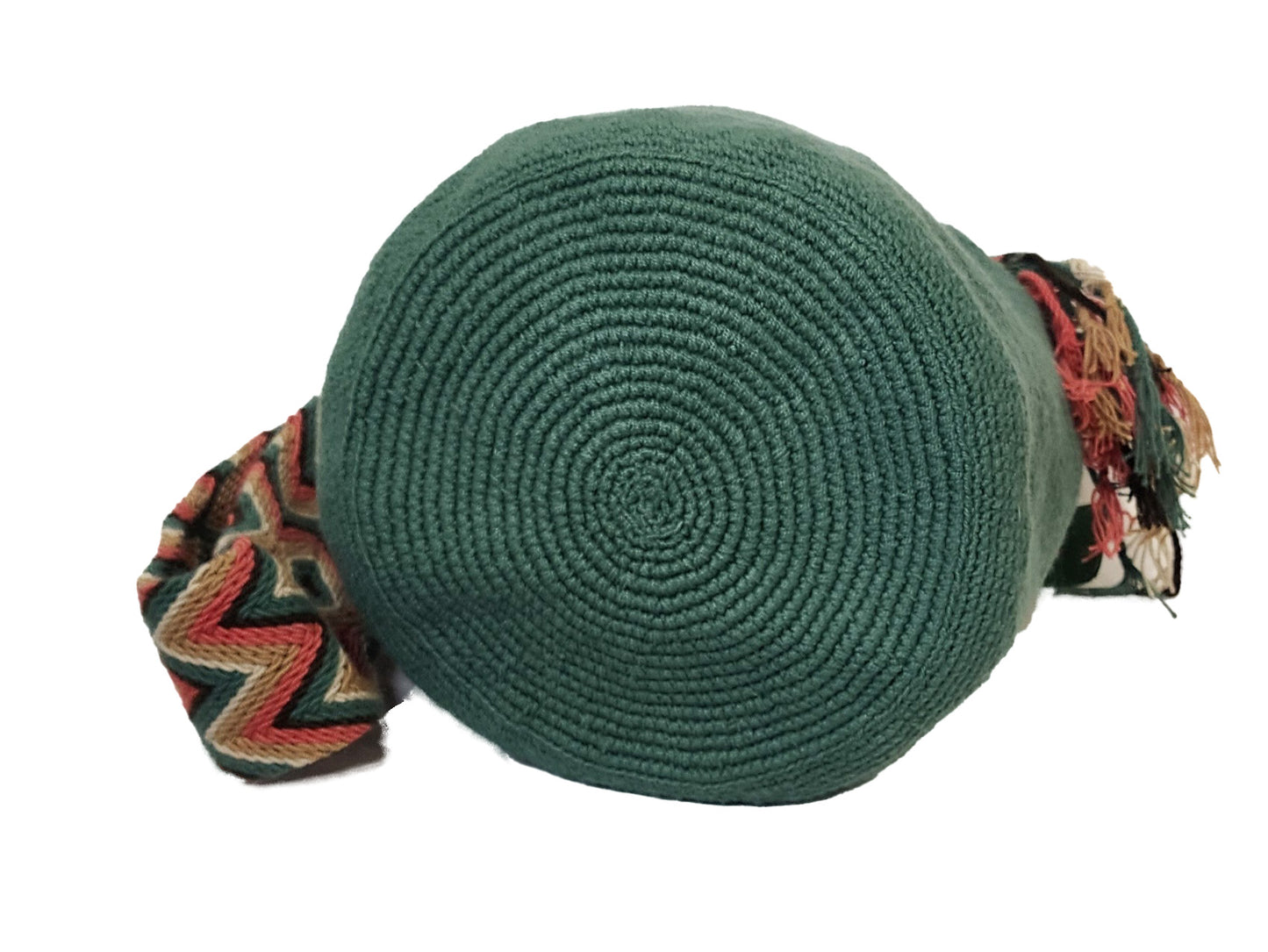 Skyler Unicolor Large Handmade Wayuu Mochila Bag - Wuitusu-bottom