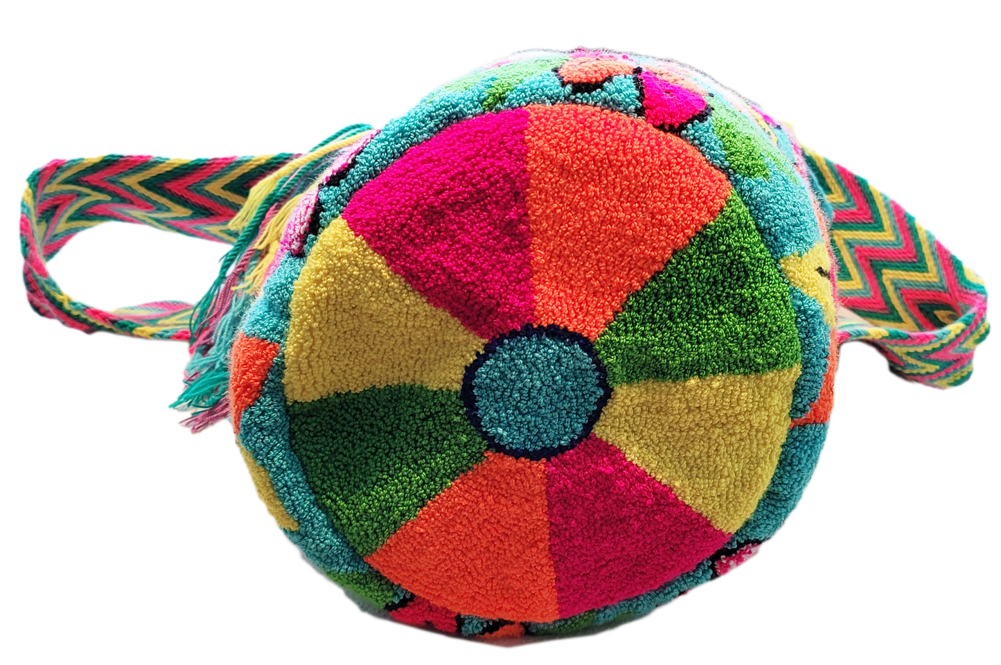 Presley Large Handmade Punch-needle Wayuu Mochila Bag - a perfect gift for her