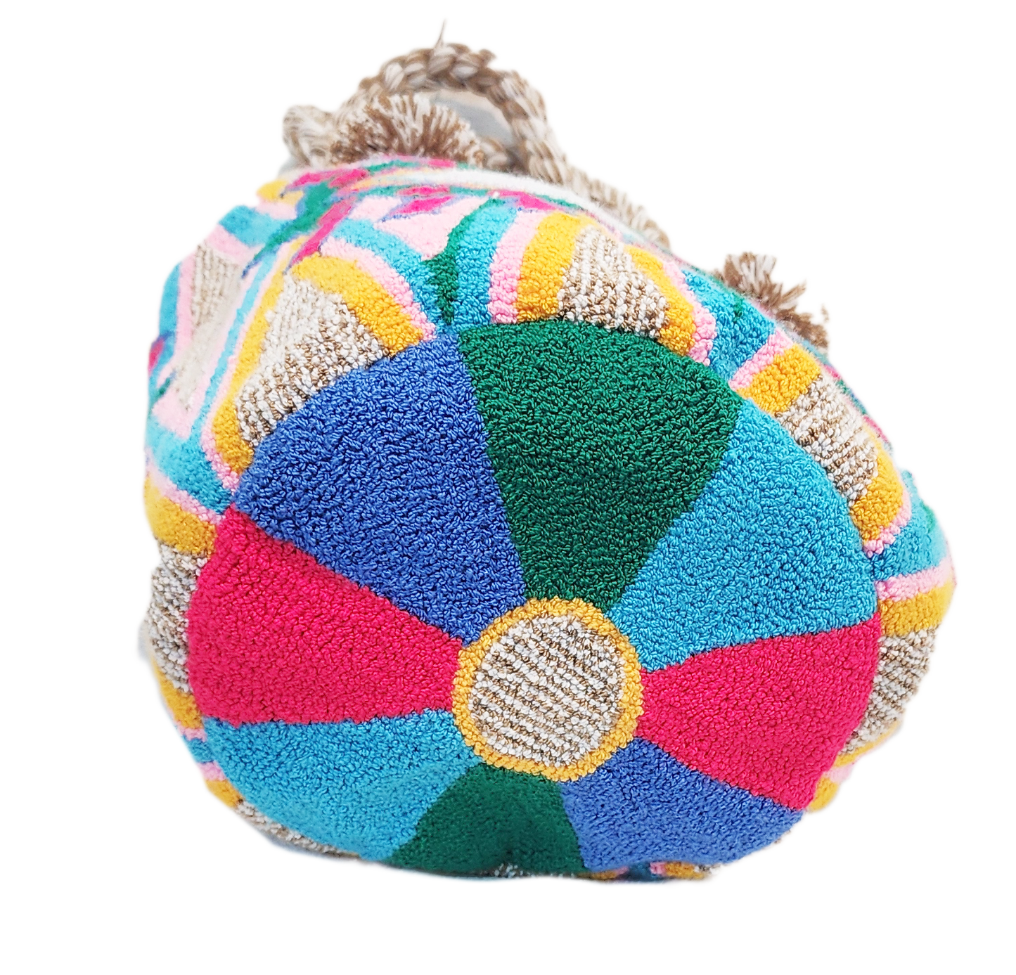 Diana Large Short Handle Design PomPom Mochila - a perfect gift for her