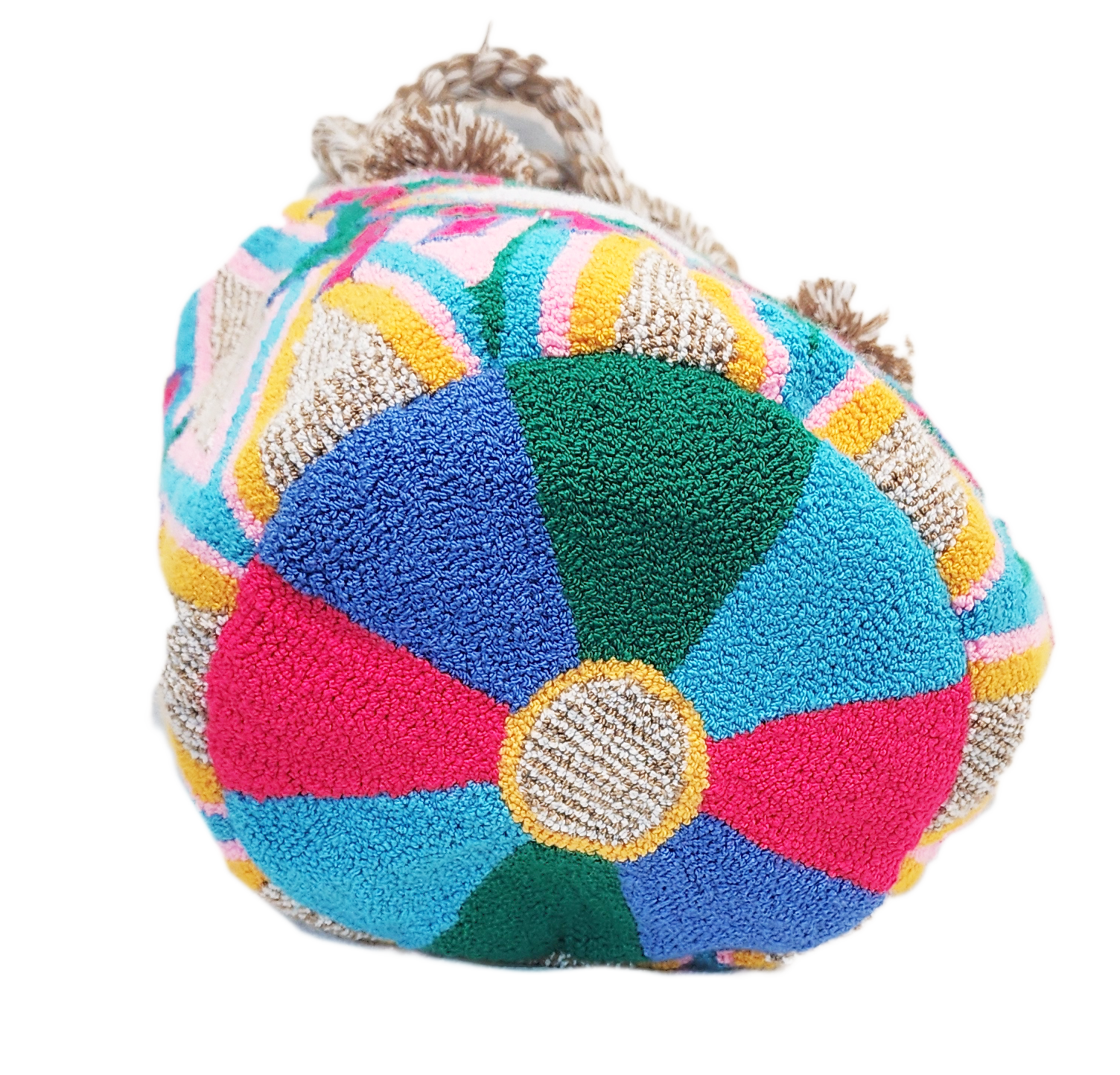 Diana Large Short Handle Design PomPom Mochila - a perfect gift for her