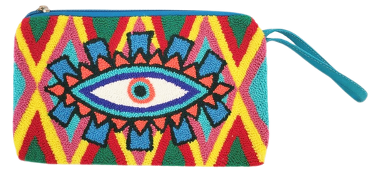 Anastasia Handmade Wayuu Punch-needle Clutch- perfect handmade gift for her