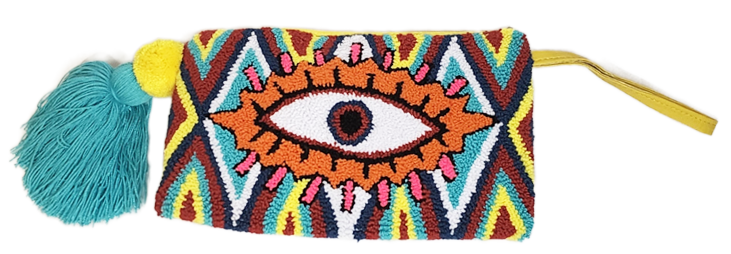 Amaya Handmade Wayuu Punch-needle Clutch -perfect handmade gift for her