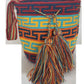 Image ALT text: "Colorful handmade crochet Wayuu bag showcasing boho and bohemian styles, crafted by Wayuu artisans from Colombia and Venezuela. Features vibrant, intricate crochet patterns typical of the Guajira Peninsula, adjustable handwoven straps, and designed for both style and functionality. Perfect for a beach day or adding a splash of color to everyday wear, supporting Fair Trade and Wayuu Taya Foundation."