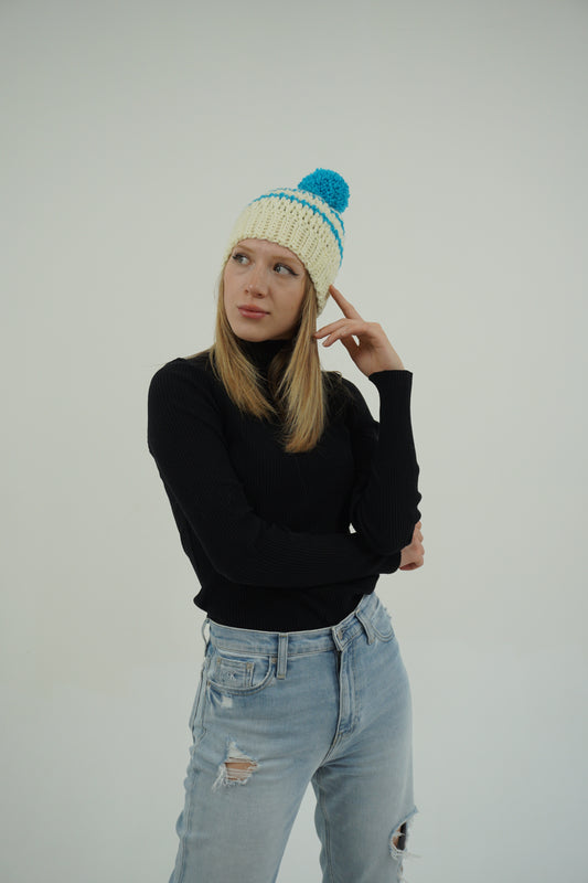 model wearing Maddison Beanie - Wuitusu