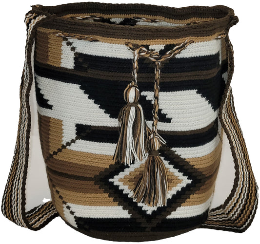 Davina Large Handmade Crochet Wayuu Mochila Bag