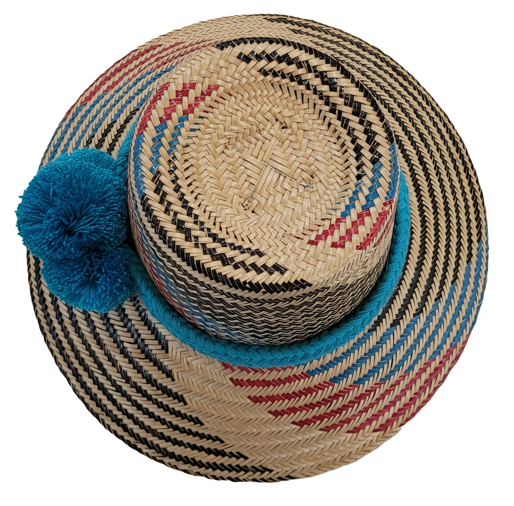 piper handmade wayuu hat top view