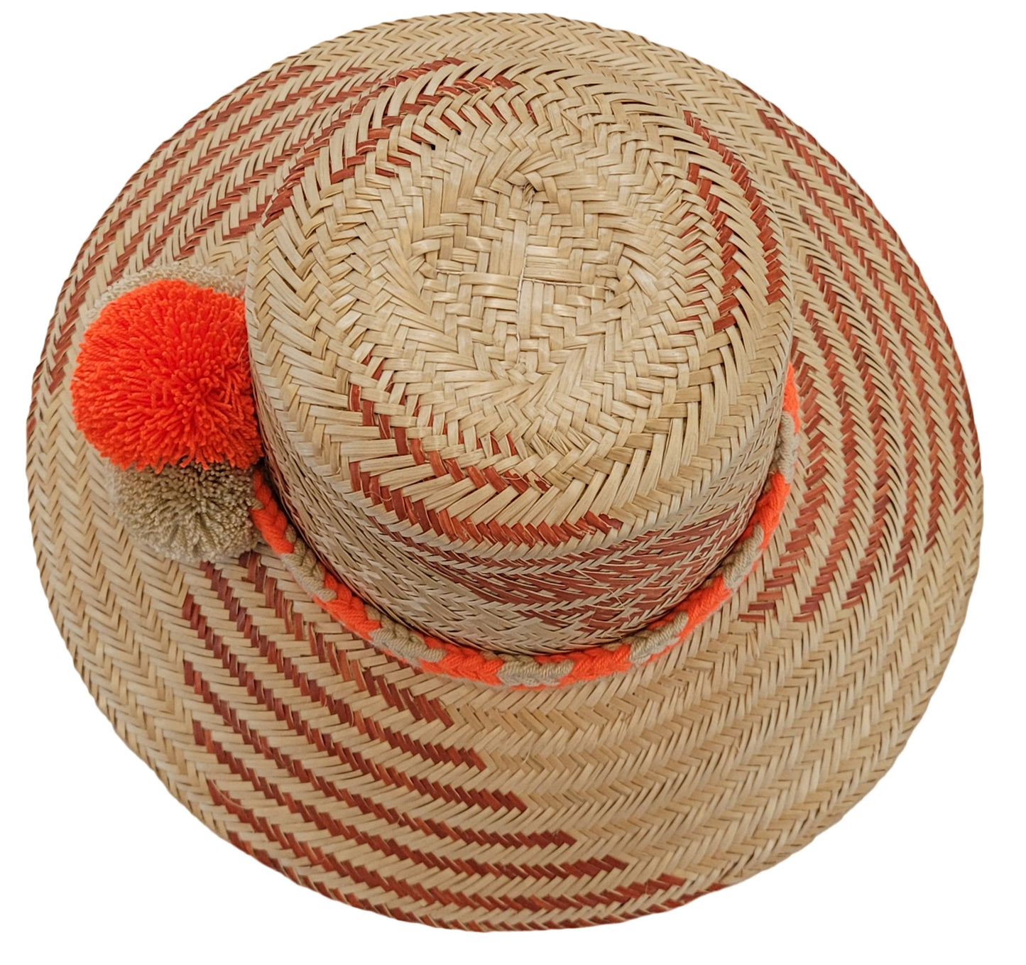 hailey handmade wayuu hat top view