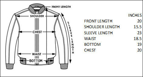Measurements Pilin Denim Jacket with Handmade Nazar (M) - Wuitusu-measurement
