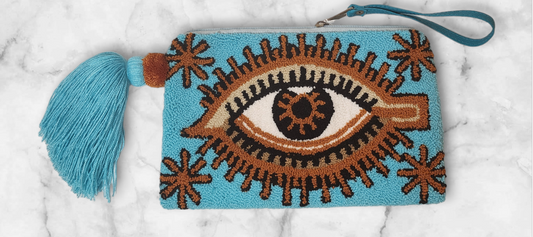 Amber Handmade Wayuu Punch-needle Clutch - Wuitusu