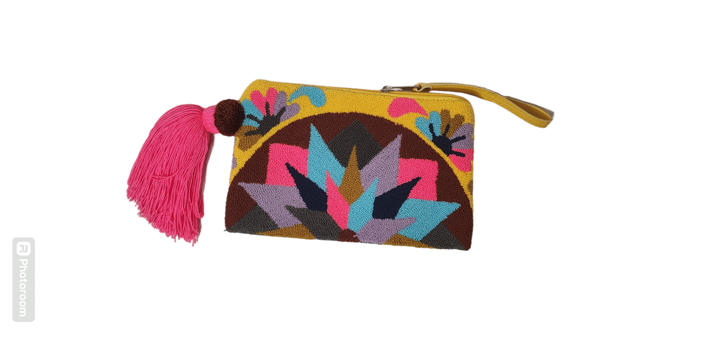 Penelope Handmade Wayuu Punch-needle Clutch