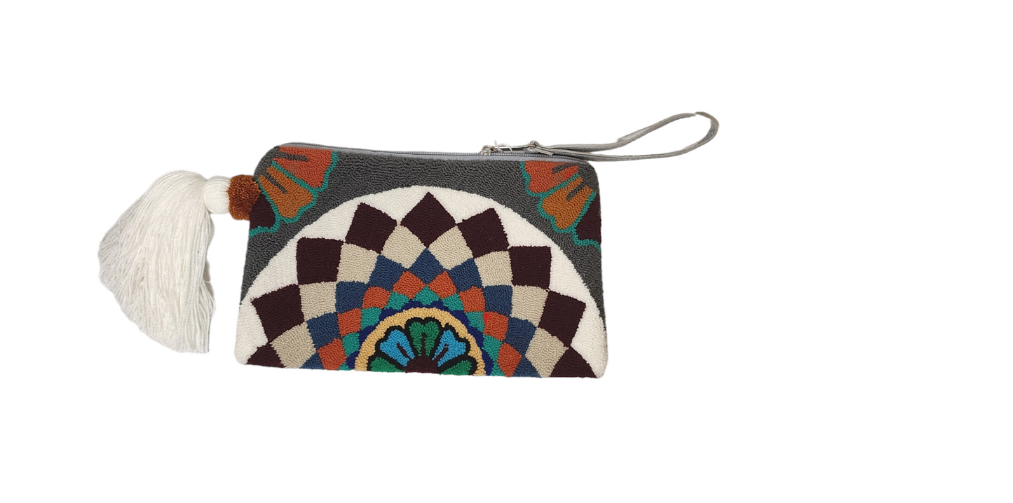 Emily Handmade Wayuu Punch-needle Clutch