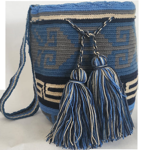 Zaniyah Medium Handmade Crochet Wayuu Mochila Bag