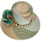 Bohemian summer straw hat handcrafted with Iraca palm and cultural accents