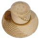 Minimalist Wayuu hat featuring natural weave and earthy brown details