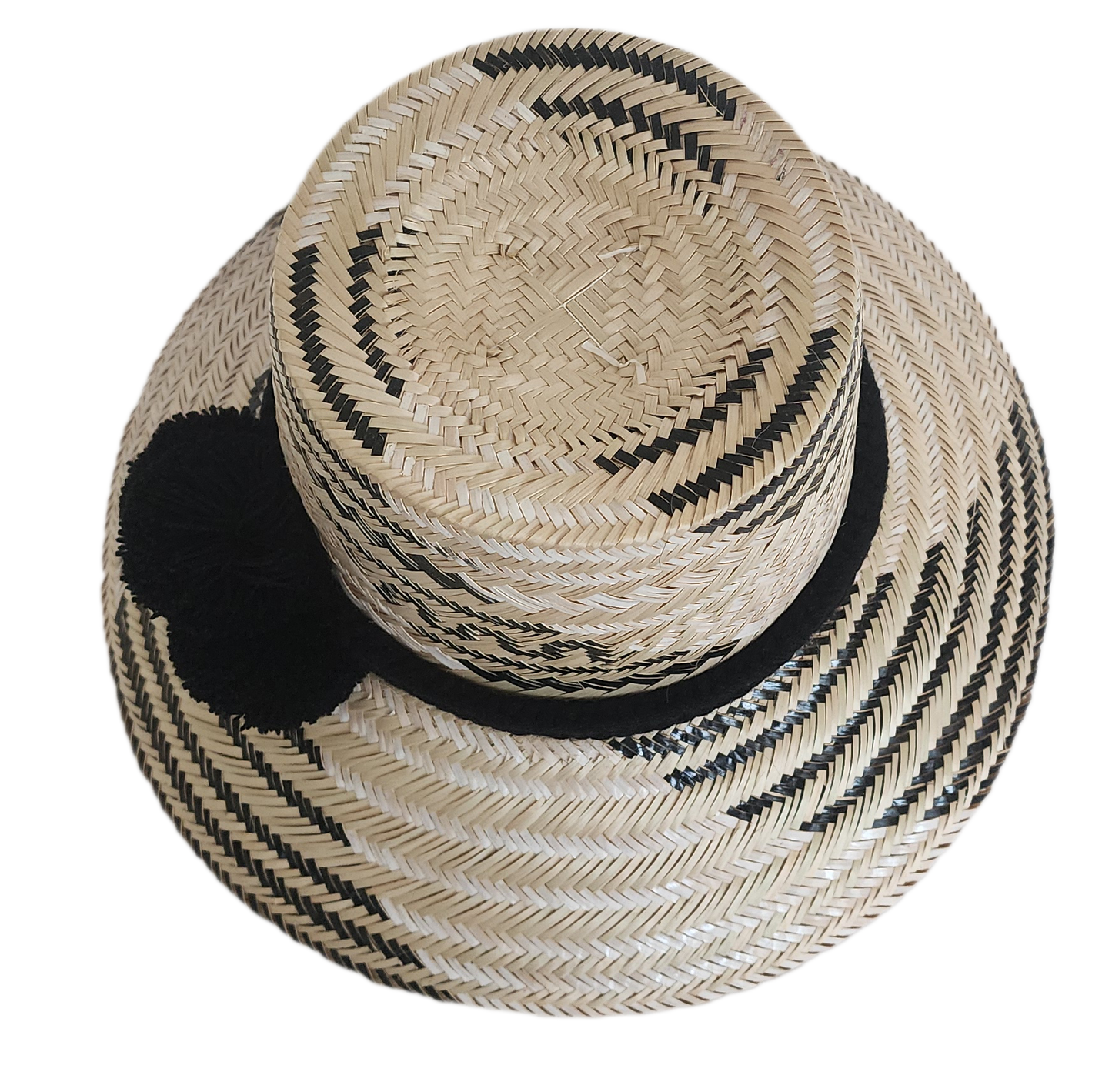 Handcrafted beach straw hat, perfect as a womens fedora and loved for its everyday sun hat flair.
