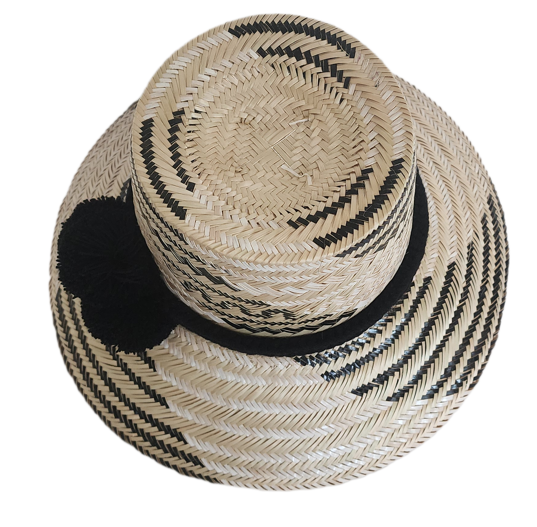 Handcrafted beach straw hat, perfect as a womens fedora and loved for its everyday sun hat flair.
