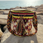 Wayuu mochila bag with vibrant zigzag and diamond patterns. Spacious, stylish, and culturally rich—perfect for everyday or travel.