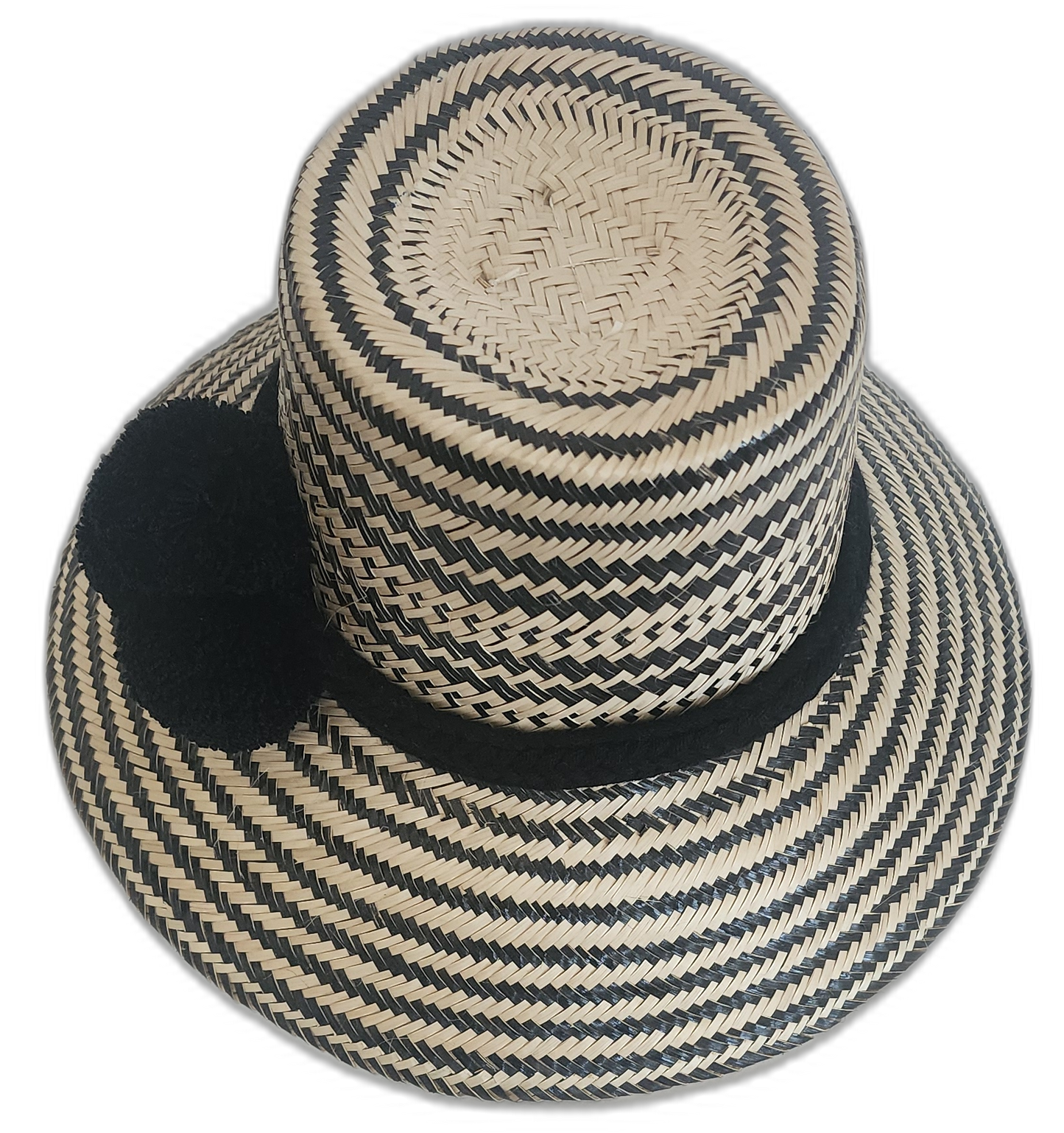 Bohemian Chick hat featuring black pattern design and bold cultural flair
