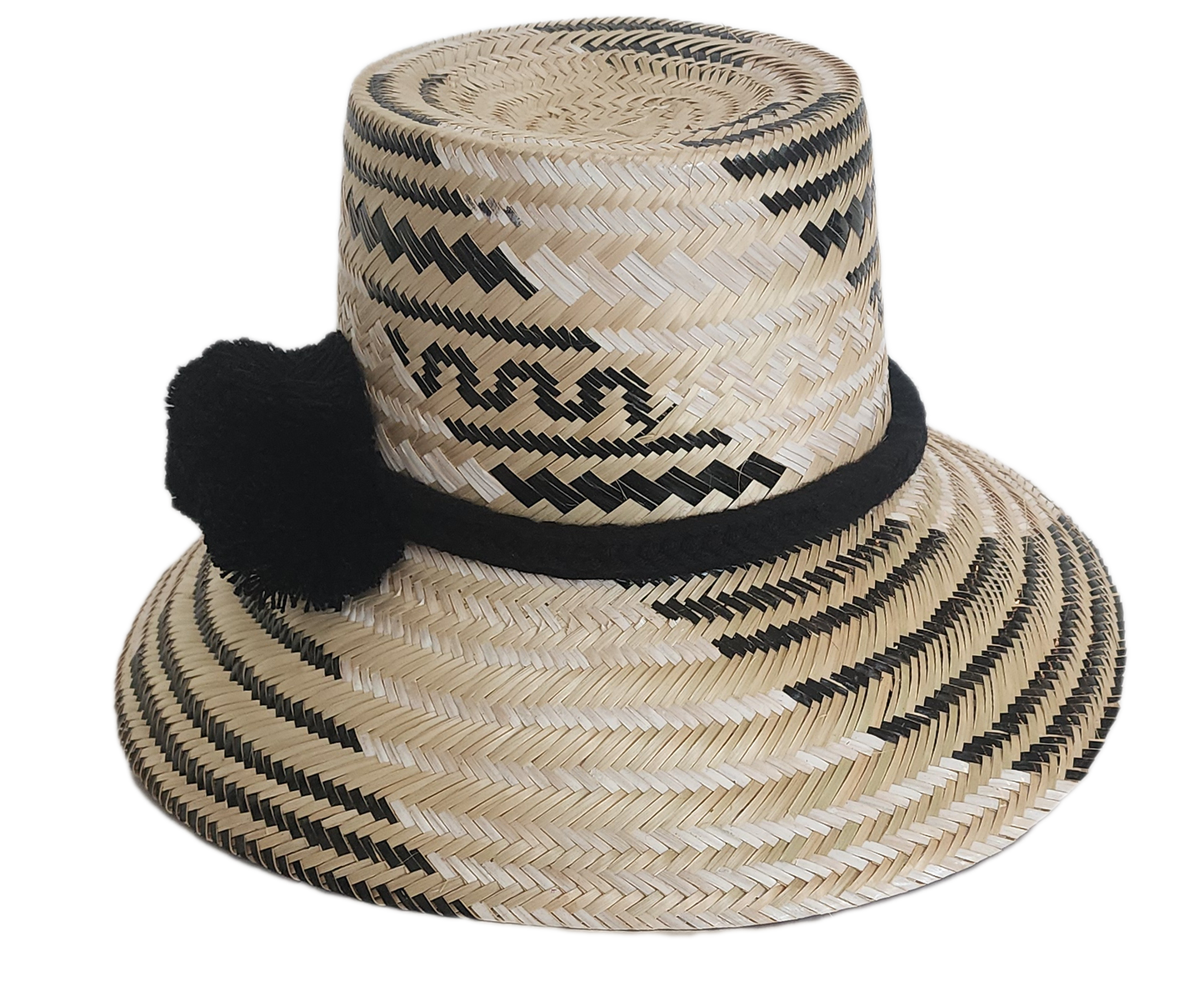 Handcrafted beach straw hat, perfect as a womens fedora and loved for its everyday sun hat flair.
