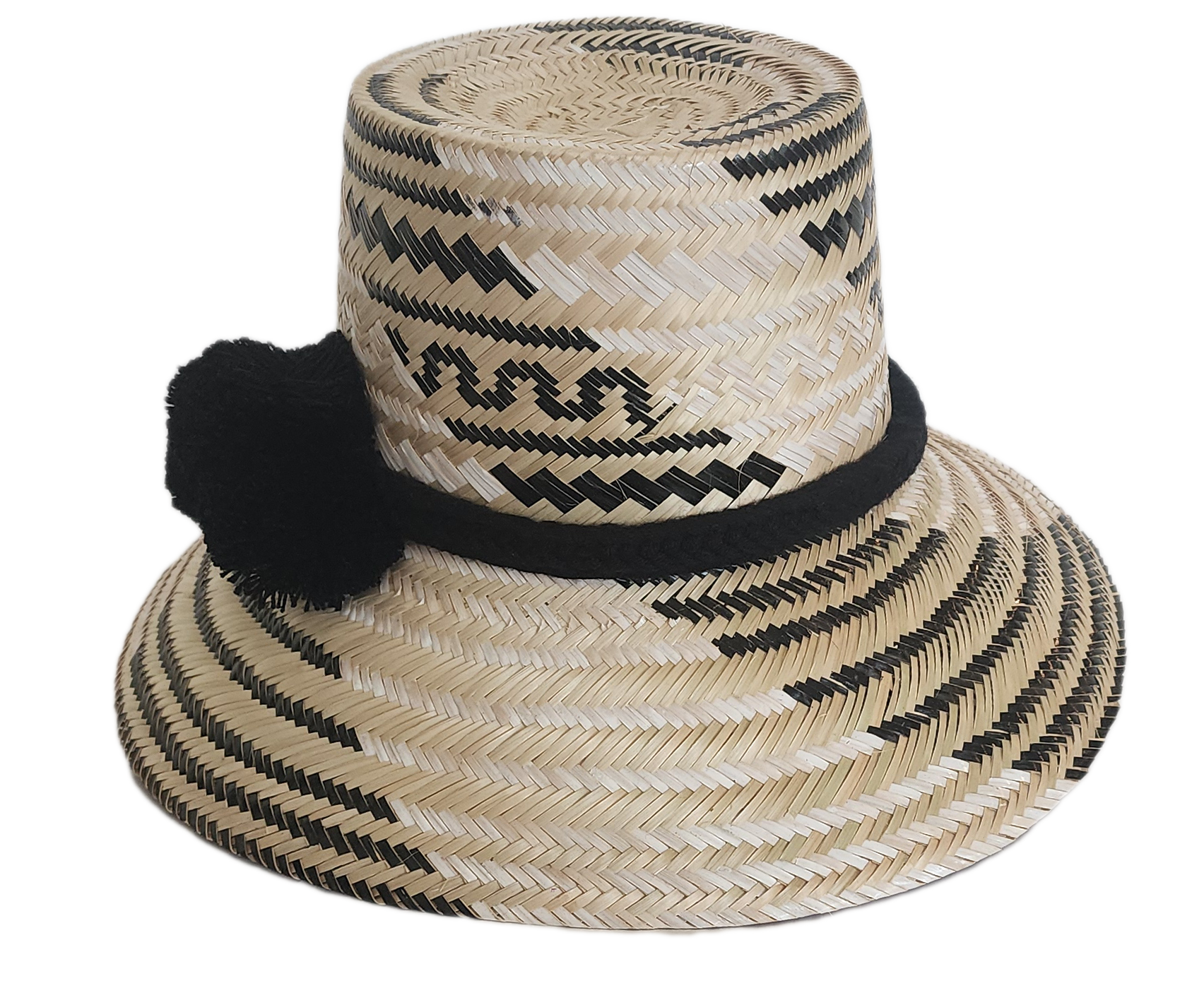 Handcrafted beach straw hat, perfect as a womens fedora and loved for its everyday sun hat flair.
