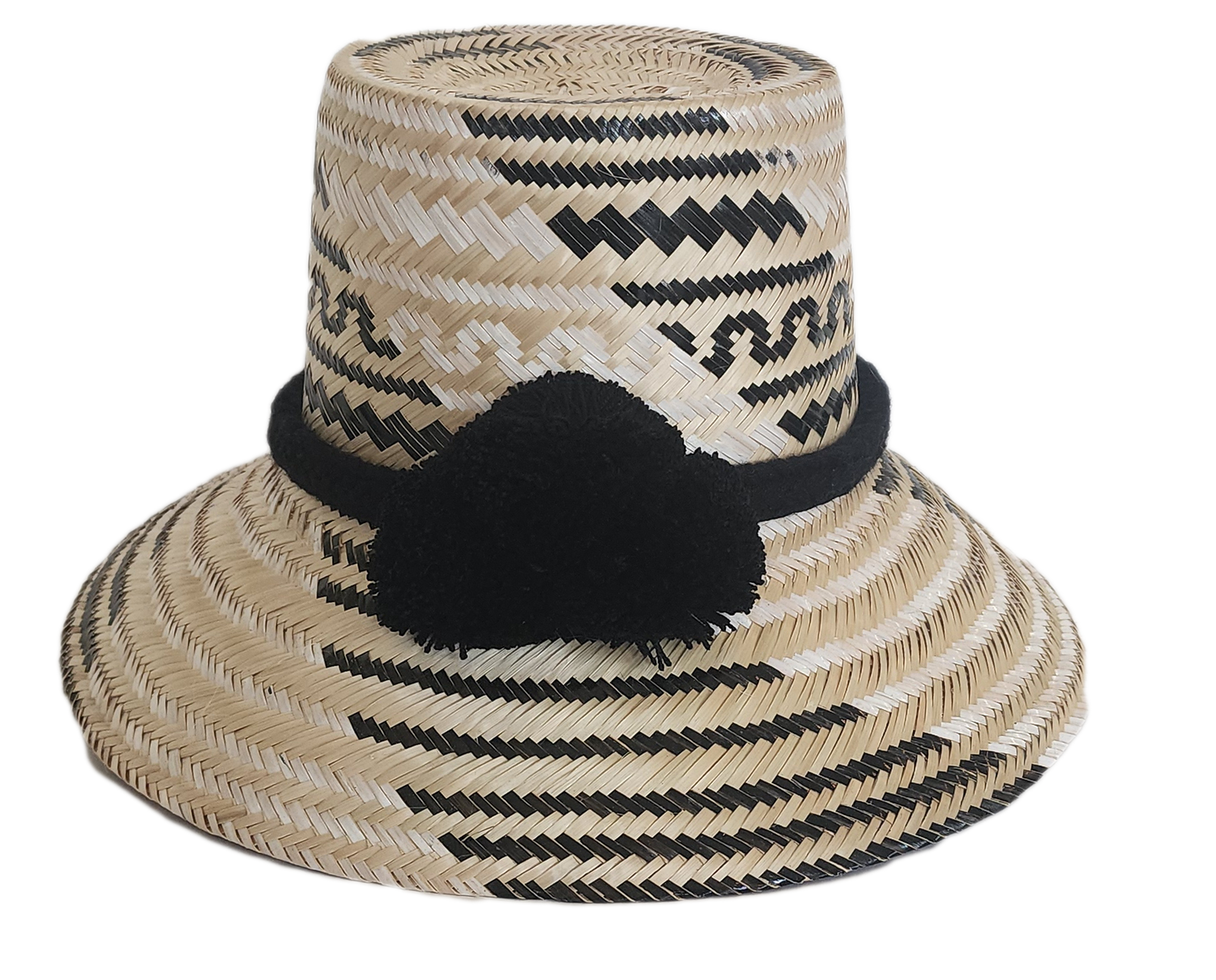 Handcrafted beach straw hat, perfect as a womens fedora and loved for its everyday sun hat flair.
