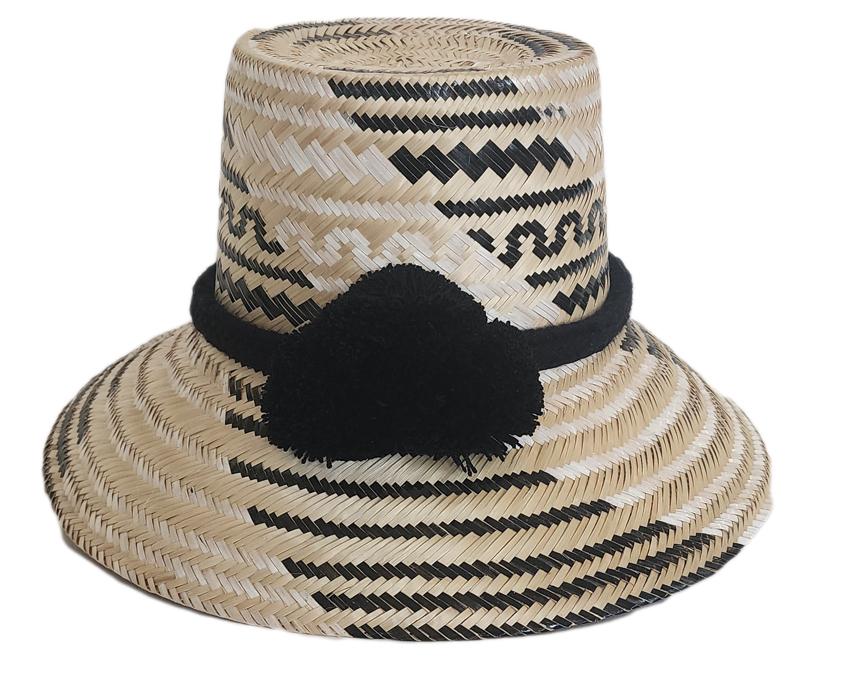 Handcrafted beach straw hat, perfect as a womens fedora and loved for its everyday sun hat flair.
