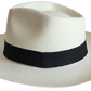 Boho straw hat crafted from Ecuadorian toquilla straw.
