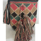 Colorful Wayuu crochet bag featuring bold bohemian diamond design