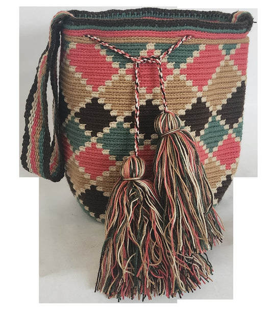 Jaylah Medium Handmade Crochet Wayuu Mochila Bag
