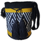 "Colorful handmade Wayuu crochet bag crafted by artisans, featuring vibrant patterns and a versatile boho design."