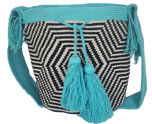 Journi Large Handmade Crochet Wayuu Mochila Bag