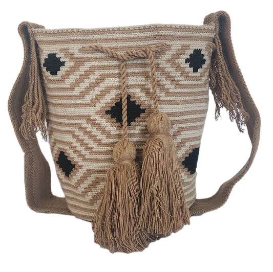 Monica Large Handmade Crochet Wayuu Mochila Bag