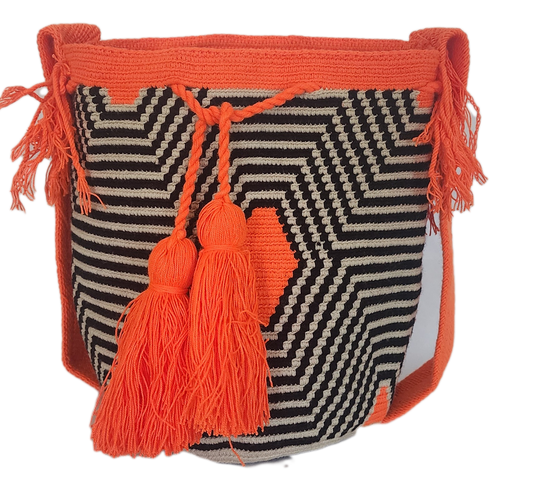 Lara Large Handmade Crochet Wayuu Mochila Bag