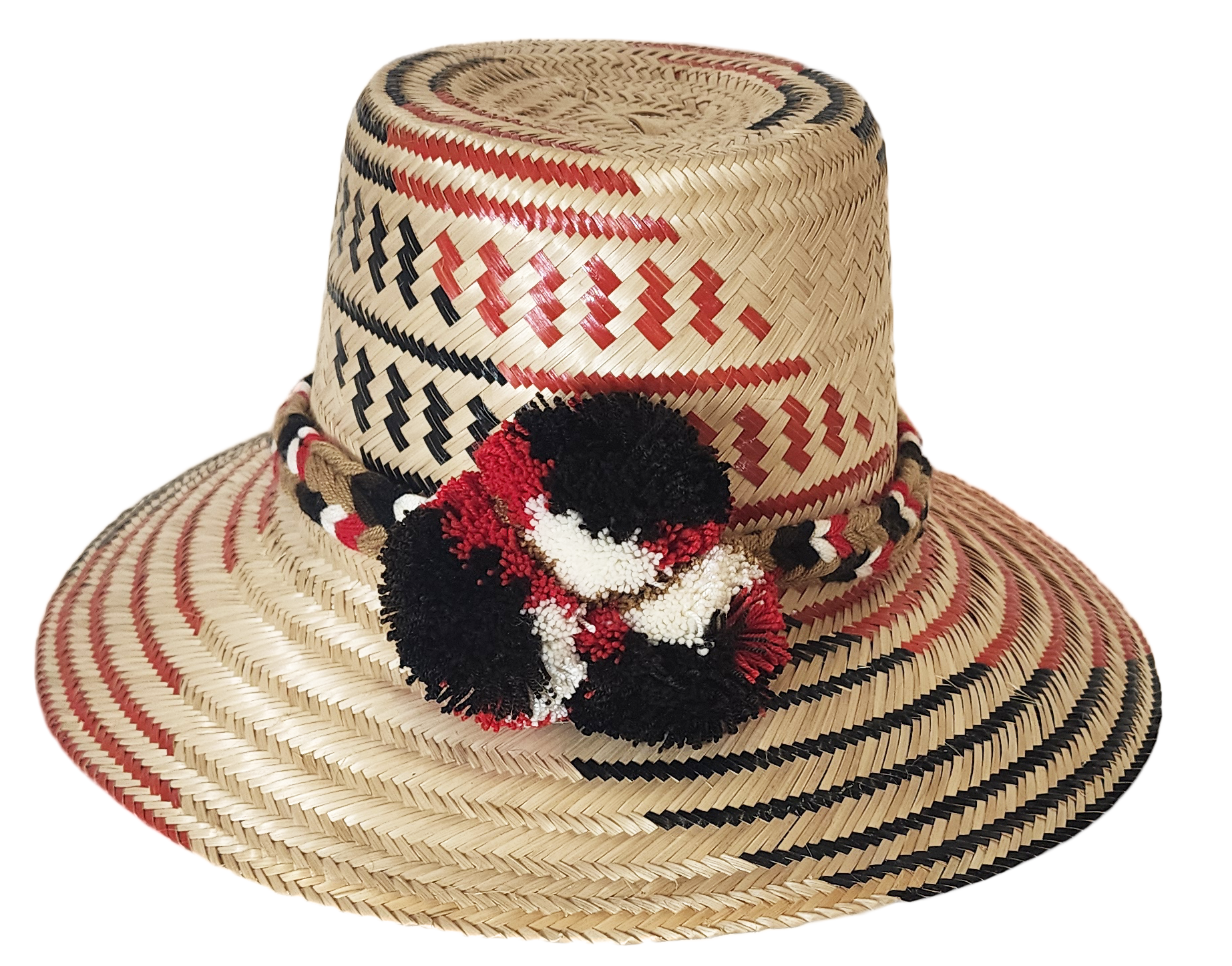 Handmade Boho Straw Hats – Wayuu Artisans, 1 per Design