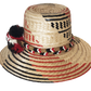 "Colorful handmade Wayuu hat crafted from Iraca palm fibers with distinctive pompoms, offering versatile style and cultural s