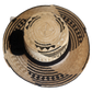 "Colorful handmade Wayuu hat woven from Iraca palm fibers, adjustable fit, adorned with culturally significant pompoms."