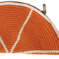 "Colorful handmade Wuitusu Artisan Crochet Halfmoon Clutch, crafted by Wayuu artisans, featuring vibrant traditional patterns