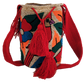 "Colorful handmade Wuitusu crochet bag, featuring vibrant, geometric patterns inspired by Wayuu heritage."