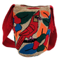 "Colorful handmade Wuitusu crochet bag, featuring vibrant, geometric patterns inspired by Wayuu heritage."
