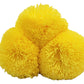 "Colorful handmade Wuitusu straw hat adorned with customizable pompoms, showcasing artisan craftsmanship and fair trade commi