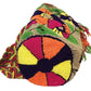 "Colorful handmade Wuitusu Wayuu crochet bag, showcasing vibrant Wayuu culture and artisanal craftsmanship, with adjustable s