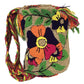 "Colorful handmade Wuitusu Wayuu crochet bag, showcasing vibrant Wayuu culture and artisanal craftsmanship, with adjustable s