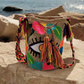 Wayuu handmade crochet bag with geometric boho-chick patterns