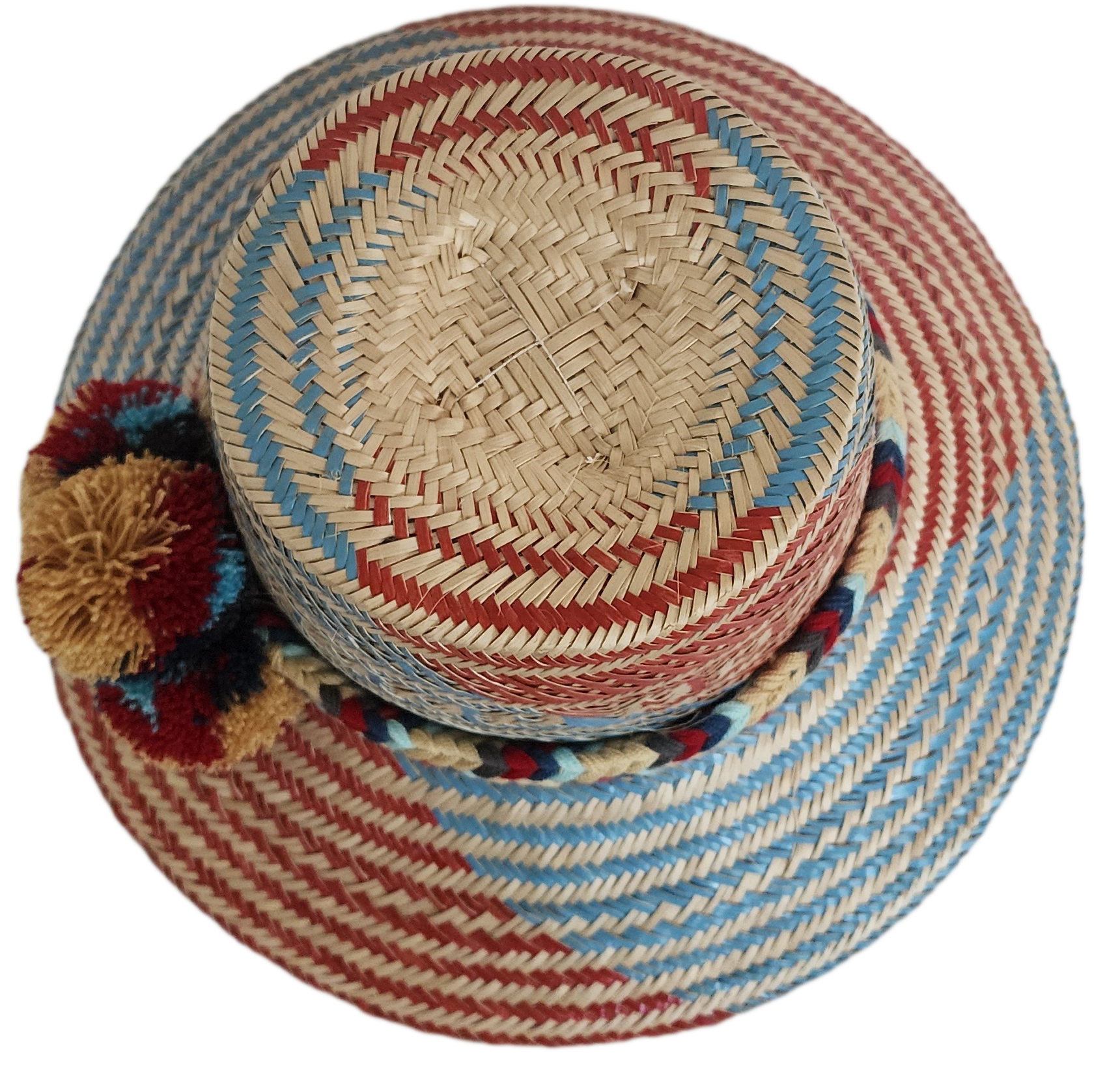 Handcrafted stylish beach hat, perfect as a summer straw hat and loved for its wide brim straw hat flair.
