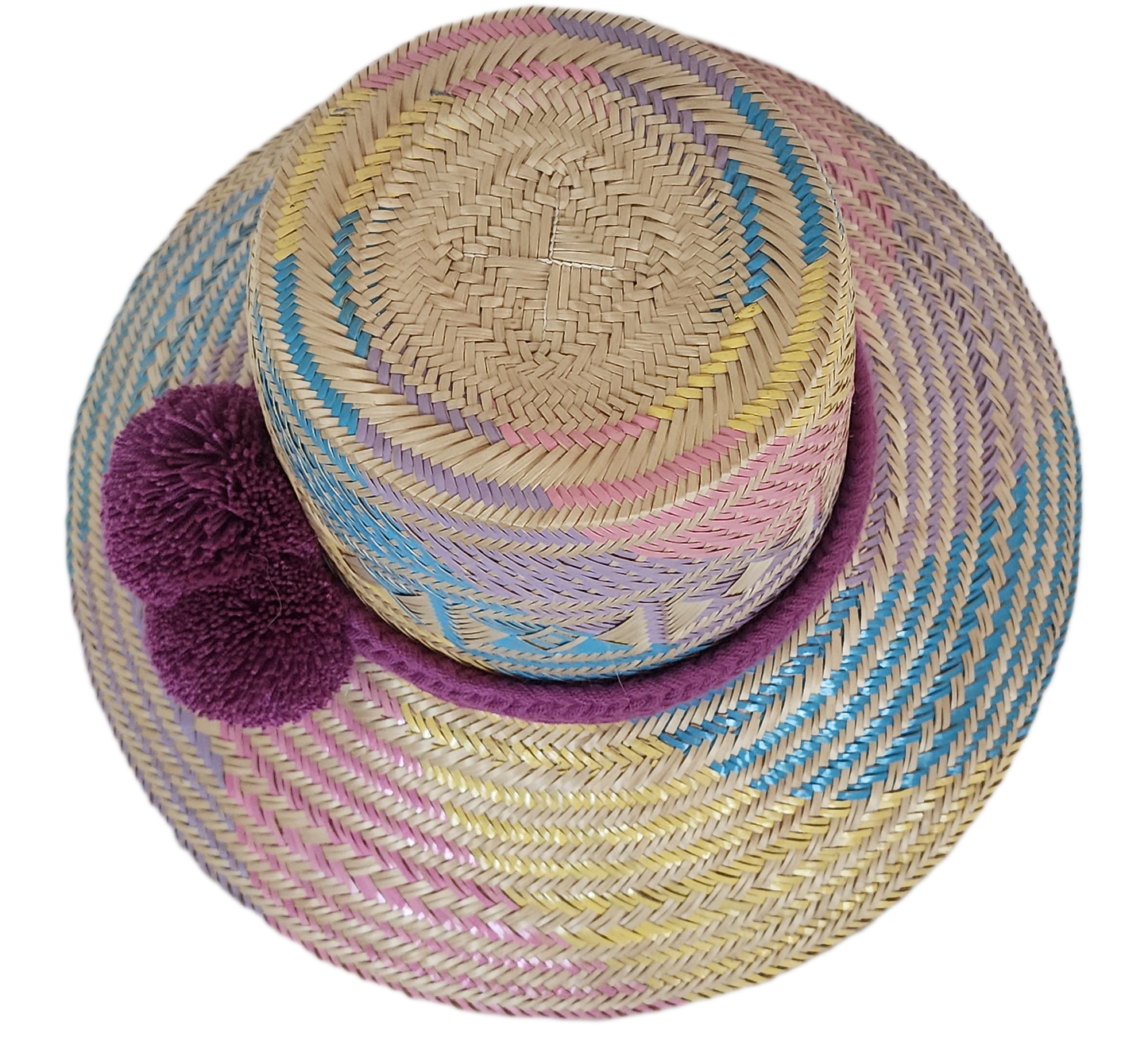Handcrafted hat with soul, perfect as a boho hat and loved for its designer straw hat flair.
